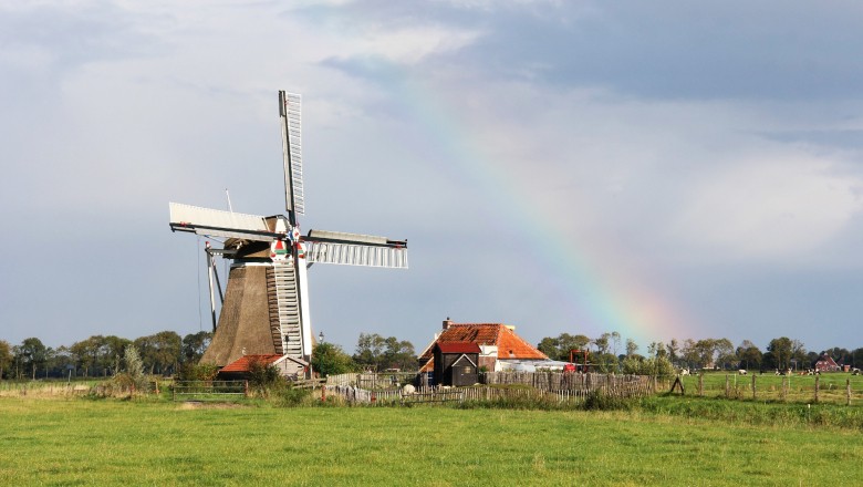 Drenthe Molen met regenboog.jpg