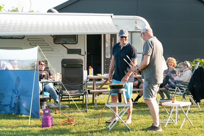 BBQ'en op de camping