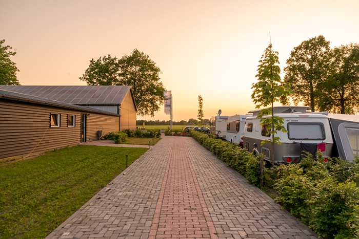 Avondrood op de camping